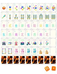 2026 American Mahjong Set (1.3”), 160 Tortoise Shell Mahjong Tiles Acrylic M…