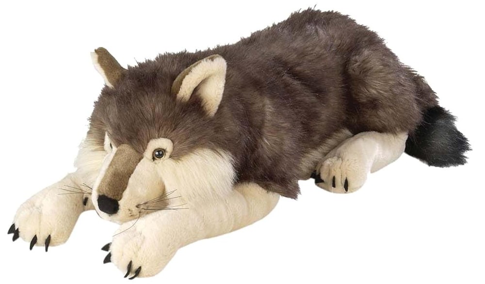 Jumbo Wolf Plush Stuffed Animal Giant Toy 30 Inches Wild Republic Gifts Kids
