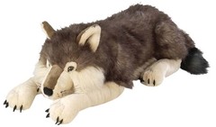 Jumbo Wolf Plush Stuffed Animal Giant Toy 30 Inches Wild Republic Gifts Kids