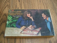 backgammon magnetic by cardinal in original box complete 107m 1970’s vintage