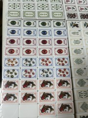 American Mahjong Game Set, 160 tiles Mustard Yellow Mah Jong Tiles