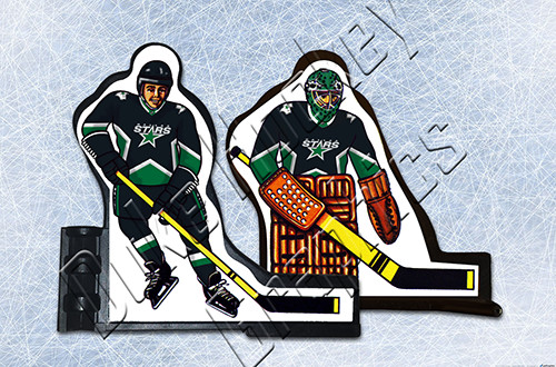 NHL Dallas Stars 2026-Present alternate PEEL-OFF vinyl decals Coleco compatible