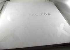 tic tac toe acrylic large 14″ x 14″coffee table set decorative, games, props