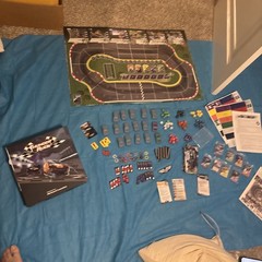 Thunder Rolls Board Game Mini Stock Car Racing Action 1-8 Players 100% Complete