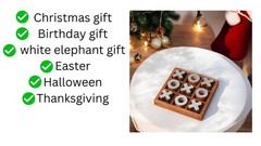 T one wooden Tic Tac Toe Game | board games for adults | Table Top Living Room D
