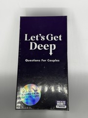 Lets Get Deep Questions for Couples Game Card Game New Sealed