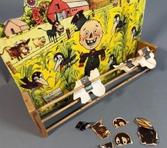 Crows in the Corn cork shooting game Parker Brothers 1930 Incomplete