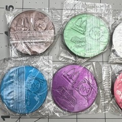 Vintage Mcdonalds Universal Studios Pogs Slammers Complete Set Of 8 1994