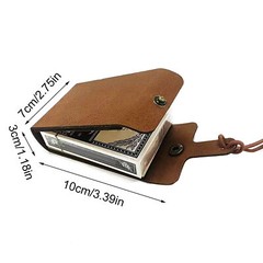 Traditional Cribbage Board Game Leather Storage Folding Classic Playing Cards