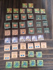 AGE OF MYTHOLOGY BOARD GAME TILES BUILDING BLOCKS TERRAIN RESOURCE 180 PIECES