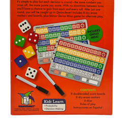 Qwixx Deluxe Family Dice Game Gamewright 2016 Complete Mensa Select