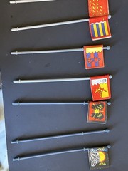 Milton Bradley Battle Masters Board Game Banners Flags Replacement Lot Of 23
