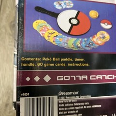 Pokemon Diamond & Pearl Poke-Ball Flip Game Pressman Complete Ash Pikachu Dialga