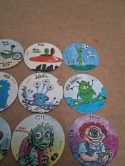 1995 Slammer Whammers Lot Of 12 Various, Mini Monsters, Wackoids, Alien Dude