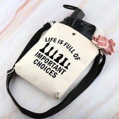 Chess Tote Bag – Choice Chess Cbag – Unisex – 8 x 7.5 x 1.8 inches – Adult – …