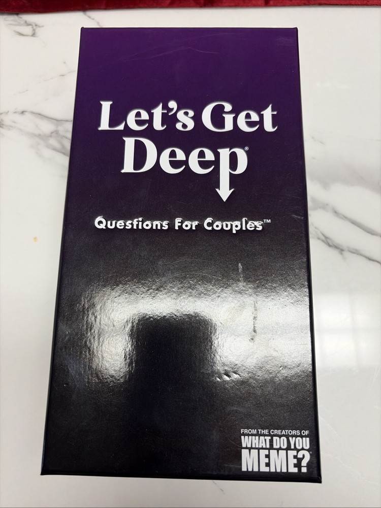 Lets Get Deep Questions For Couples Game Card Game For Date Night