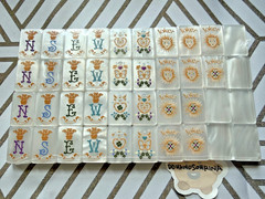 Mahjong Tiles Set – 160 Acrylic American Mah Jong Game – Pearl White Shell