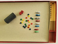 Vintage CABBY Board Game w. Metal Cars & Wood Dice (Selchow & Righter, 1938)