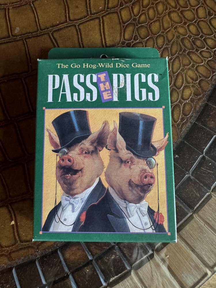 Milton Bradley 1992 Pass the Pigs Dice Game