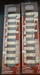 2 – Mini Tumbling Tower Game 72pc Wooden Stacking Blocks. New Great For Crafts