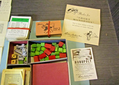 1935 1946 Parker Brothers Black Box Monopoly Board Game Metal Tokens Wood Houses