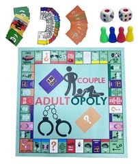 Adultopoly Couple Adult Board Game Complete Set, 18+,Dice & Cards 2-4 players