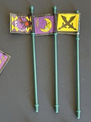 Milton Bradley Battle Masters Board Game Banners Flags Replacement Lot Of 23