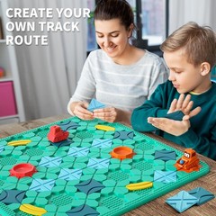 Kids Toy Board Games Logical Road Builder Large Board 56 x 56cm La…