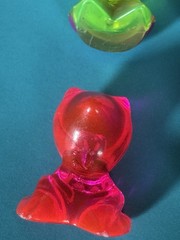 Gogos Crazy Bones Aliens Lot 7 Figures Silver Metallic Translucent Vintage Rare