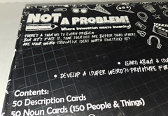 *RARE* “Not A Problem!” 2017 Board Game for “Quick-Thinking Creative Types”