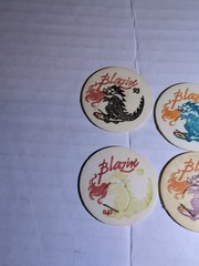 1993 Pog Pogs Lot Of 4 Blazin’ S4U