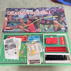 Mattel Talking Football Game – 1971 – Hear It Happen – COMPLETE- WORKING