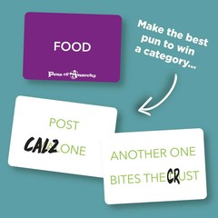 Puns of Anarchy – The Outrageous Pun-Making Game – No Bands, Movies Wordplay NEW
