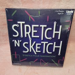 NEW Uzzle Stretch N Sketch Creative Rubber Band Board Game 142 Challenges