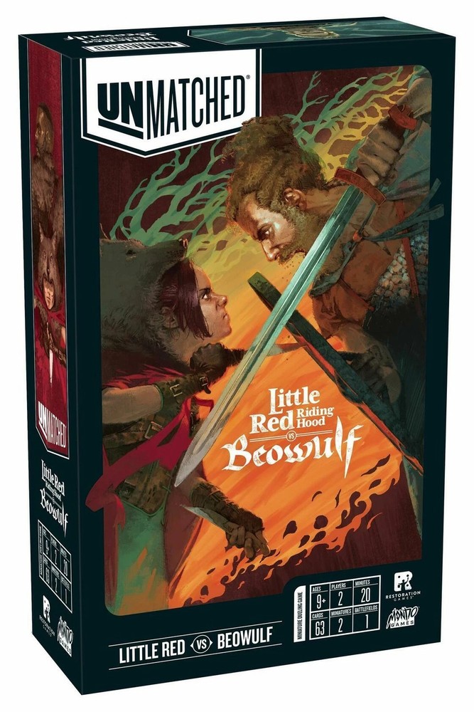 Unmatched: Little Red Riding Hood vs. Beowulf Board Game – New – Sealed