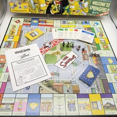 The Simpsons Monopoly Board Game Welcome to Springfield Parker Brothers COMPLETE