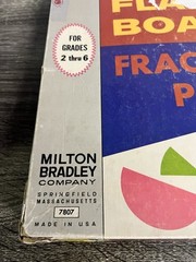 1960s Flannel Board Fractional Pizza Party Game Educational Math Fractions