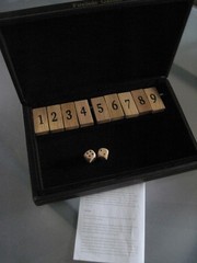 SHUT THE BOX English Pub Game Leather Box & Dice with Instructions NEW