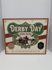 Derby Day Horse Racing Brybelly Betting Board Game Wooden Race New Open Box RARE