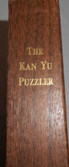 Vintage Hoyle Official Games The Kan Yu Puzzler Model No. 8107 Walnut SETCO HTF