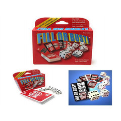 Fill Or Bust Dice Card Game – Bowman Games – Fun Family Party Night – Gift
