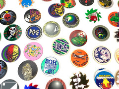 Pogs with Case (Lot of 95)