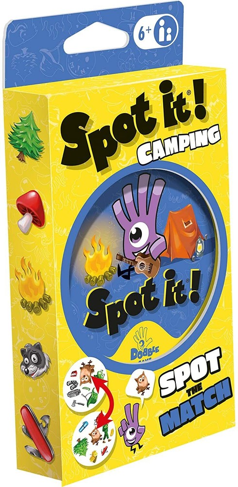 Spot It! Camping Eco-Blister Family Card Game Asmodee Zygomatic Matching Party