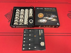 Mare Nostrum Empires Kickstarter Game, Atlas, Buildings, Promos, Resource Chips