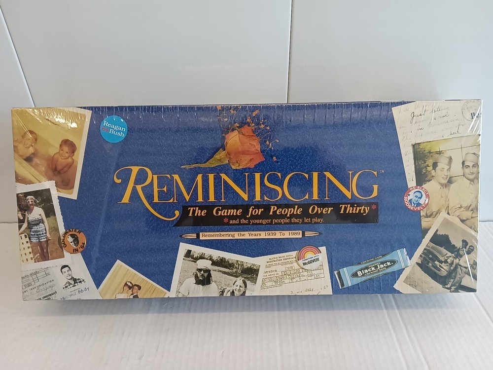 Reminiscing 1939-1989 Party Family Boardgame TDC Games Spin Trivia Memory Sealed