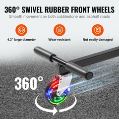 Self-Balancing Scooter Kit-Kart Seat Attachment for Hoverboard with LED Lights