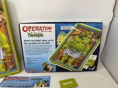 Operation Shrek Edition Hasbro 2010 95% Complete Dreamworks -SEE DESCRIPTION