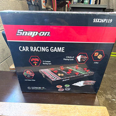 Snap-on Car Racing Game Board Game Complete Set 10+ 2 Players Case SSX26P119