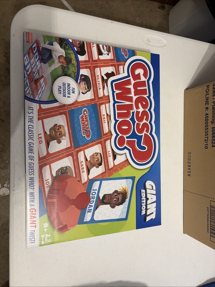 Guess Who Giant Edition Board Game Hasbro Extra Large Indoor Outdoor Game