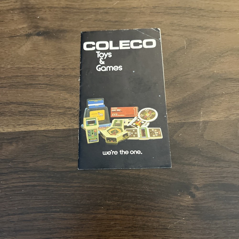 VINTAGE COLECO INDUSTRIES INC TOYS / GAMES CATALOG HANDHELD GAMES 1980